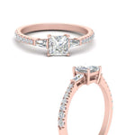Load image into Gallery viewer, Delicate Antique Pave Princess Engagement Ring
