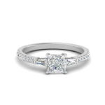 Load image into Gallery viewer, Delicate Antique Pave Princess Cut Diamond Ring
