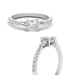 Load image into Gallery viewer, Delicate Antique Pave Princess Cut Diamond Ring
