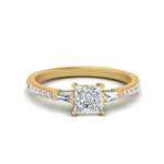 Load image into Gallery viewer, Delicate Antique Pave Princess Engagement Ring
