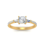 Load image into Gallery viewer, Delicate Antique Pave Princess Engagement Ring

