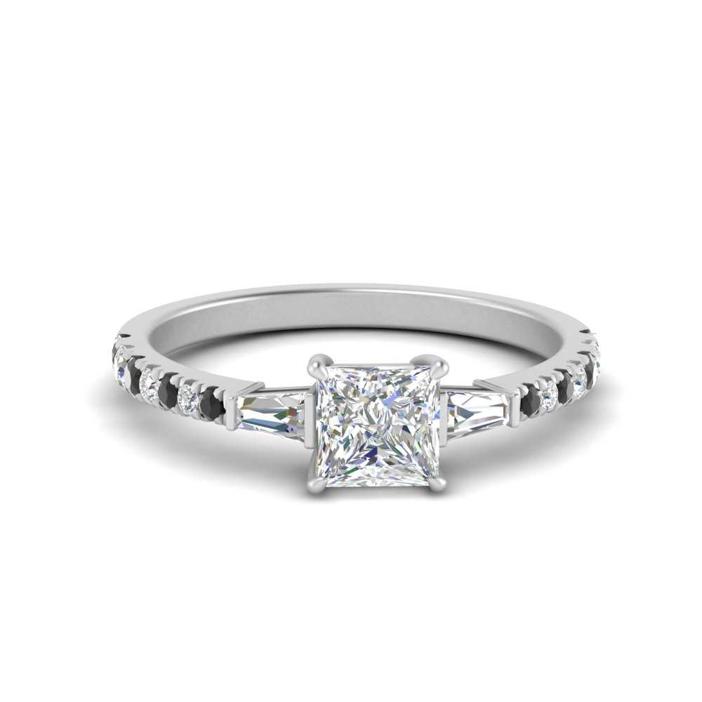Delicate Antique Pave Princess Cut Diamond Ring
