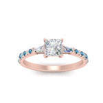 Load image into Gallery viewer, Delicate Antique Pave Princess Cut Diamond Ring
