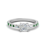 Load image into Gallery viewer, Delicate Antique Pave Princess Engagement Ring
