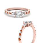 Load image into Gallery viewer, Delicate Antique Pave Princess Engagement Ring
