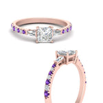 Load image into Gallery viewer, Delicate Antique Pave Princess Engagement Ring
