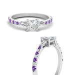 Load image into Gallery viewer, Delicate Antique Pave Princess Cut Diamond Ring
