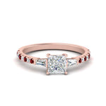 Load image into Gallery viewer, Delicate Antique Pave Princess Engagement Ring

