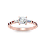 Load image into Gallery viewer, Delicate Antique Pave Princess Cut Diamond Ring

