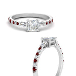 Load image into Gallery viewer, Delicate Antique Pave Princess Engagement Ring
