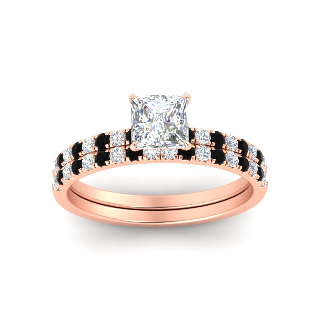 princess-cut-french-pave-black-diamond-wedding-ring-set-in-rose-gold-FD11408PRGBLACKANGLE5-NL-RG?v=1763104308