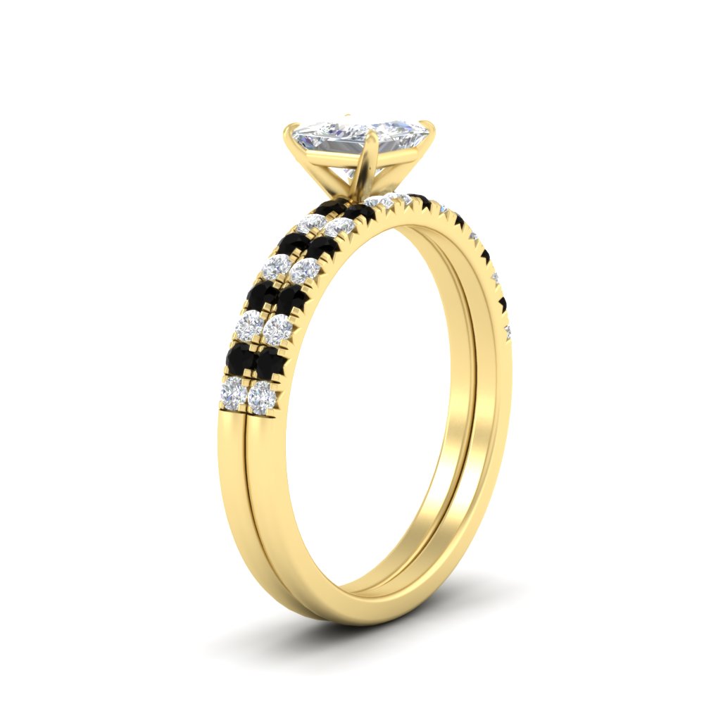 princess-cut-french-pave-black-diamond-wedding-ring-set-in-yellow-gold-FD11408PRGBLACKANGLE2-NL-YG?v=1763104308