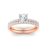 Load image into Gallery viewer, princess-cut-french-pave-diamond-wedding-ring-set-in-rose-gold-FD11408PRANGLE5-NL-RG_36c1730f-50a9-492f-8ca6-c0c790a0e36e?v=1763104455
