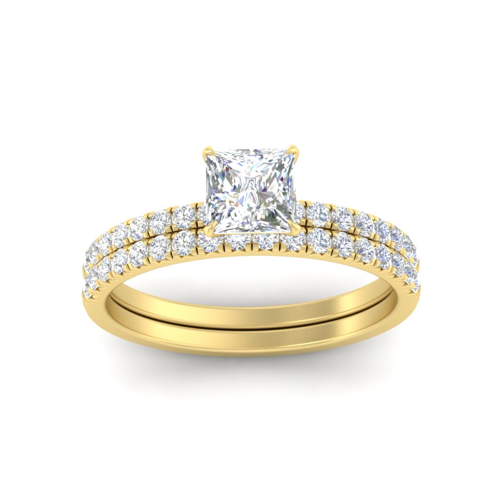 princess-cut-french-pave-diamond-wedding-ring-set-in-yellow-gold-FD11408PRANGLE5-NL-YG?v=1763104308