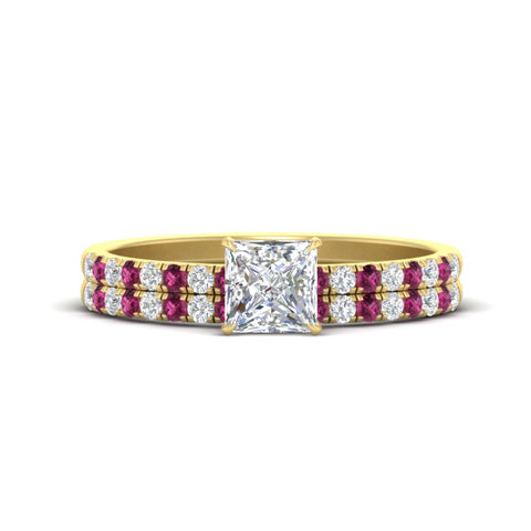 princess-cut-french-pave-pink-sapphire-wedding-ring-set-in-yellow-gold-FD11408PRGSADRPI-NL-YG?v=1763104308