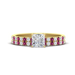 Load image into Gallery viewer, princess-cut-french-pave-pink-sapphire-wedding-ring-set-in-yellow-gold-FD11408PRGSADRPI-NL-YG_b018c764-eac6-44f0-bd4f-111cf60c9946?v=1763104455
