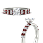 Load image into Gallery viewer, princess-cut-french-pave-ruby-wedding-ring-set-in-white-gold-FD11408PRGRUDRANGLE3-NL-WG_af90159c-eb26-4912-96c6-94375246b86b?v=1763104455
