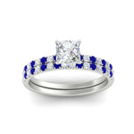 Load image into Gallery viewer, princess-cut-french-pave-sapphire-wedding-ring-set-in-white-gold-FD11408PRGSABLANGLE5-NL-WG_ac5134dd-8d92-4608-a34d-1981baa39fbb?v=1763104455
