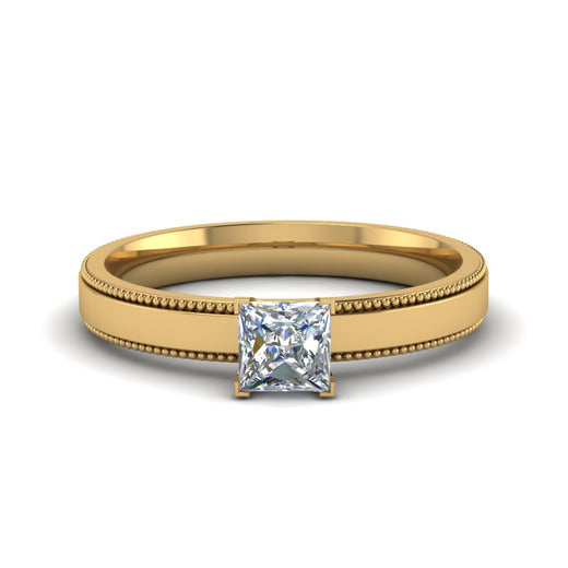 princess-cut-glossy-milgrain-single-stone-anniversary-diamond-ring-in-14K-yellow-gold-FD-ENR8985PRR-NL-YG