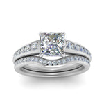 Load image into Gallery viewer, princess-cut-graduated-channel-diamond-wedding-set-in-FD122866PR-NL-WG
