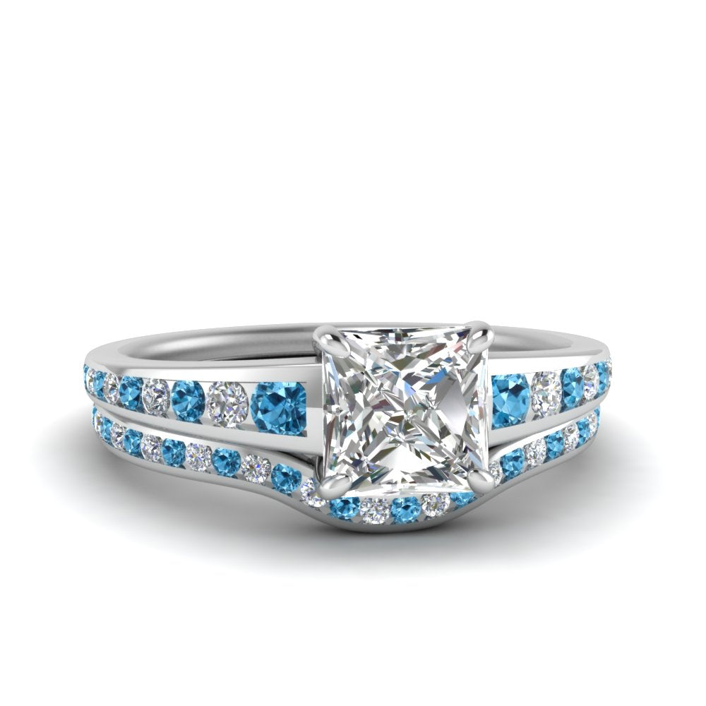 princess-cut-graduated-channel-diamond-wedding-set-with-blue-topaz-in-FD122866PRGICBLTO-NL-WG