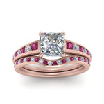 Load image into Gallery viewer, princess-cut-graduated-channel-diamond-wedding-set-with-pink-sapphire-in-FD122866PRGSADRPI-NL-RG
