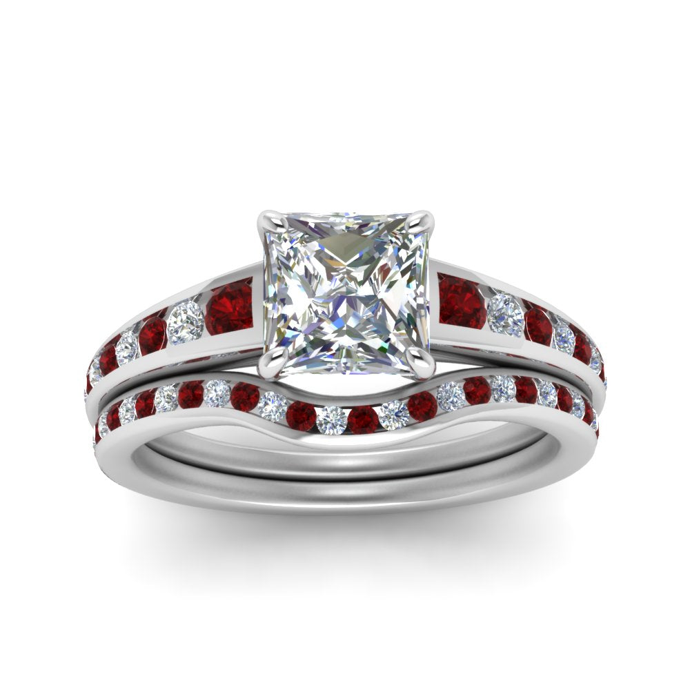 princess-cut-graduated-channel-diamond-wedding-set-with-ruby-in-FD122866PRGRUDR-NL-WG
