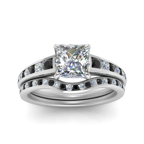 princess-cut-graduated-channel-wedding-set-with-black-diamond-in-FD122866PRGBLACK-NL-WG