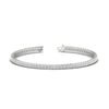 Load image into Gallery viewer, Princess Cut Half Bezel Tennis Bracelet