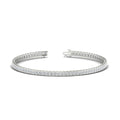 Thumbnail 3 - Princess Cut Half Bezel Tennis Bracelet