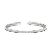 Princess Cut Half Bezel Tennis Bracelet