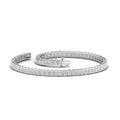 Thumbnail 4 - Princess Cut Half Bezel Tennis Bracelet