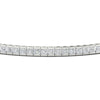 Load image into Gallery viewer, Princess Cut Half Bezel Tennis Bracelet