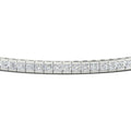 Thumbnail 5 - Princess Cut Half Bezel Tennis Bracelet