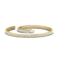 Thumbnail 9 - Princess Cut Half Bezel Tennis Bracelet