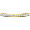 Load image into Gallery viewer, Princess Cut Half Bezel Tennis Bracelet