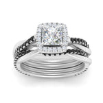 Load image into Gallery viewer, princess-cut-halo-black-diamond-infinity-bridal-set-in-white-gold-FD9212PRGBLACK-NL-WG-B2.jpg
