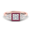 Load image into Gallery viewer, princess-cut-halo-cluster-accent-pink-sapphire-engagement-ring-in-rose-gold-FD10512PRRGSADRPI-NL-RG_8334c3a4-0f59-4fd1-a4db-21623c569643.jpg?v=1770117386