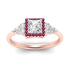Load image into Gallery viewer, princess-cut-halo-cluster-accent-pink-sapphire-engagement-ring-in-rose-gold-FD10512PRRGSADRPIANGLE5-NL-RG_6de3d5d7-7969-4073-b0eb-ee1c6c55c896.jpg?v=1770117387