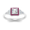 Load image into Gallery viewer, princess-cut-halo-cluster-accent-pink-sapphire-engagement-ring-in-white-gold-FD10512PRRGSADRPIANGLE5-NL-WG_91b2feb7-0639-4fb4-9209-e845cad2384b.jpg?v=1770117387