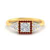 Load image into Gallery viewer, princess-cut-halo-cluster-accent-ruby-engagement-ring-in-yellow-gold-FD10512PRRGRUDR-NL-YG_bc3746d1-cedd-4f8c-bdc7-62e344c67759.jpg?v=1770117387