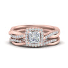 Load image into Gallery viewer, princess-cut-halo-diamond-infinity-bridal-set-in-rose-gold-FD9212PR-NL-RG-B2.jpg