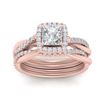 Load image into Gallery viewer, princess-cut-halo-diamond-infinity-bridal-set-in-rose-gold-FD9212PR-NL-RG-B2.jpg