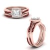 Load image into Gallery viewer, princess-cut-halo-ruby-infinity-bridal-set-in-rose-gold-FD9212PRGRUDR-NL-RG-B2.jpg