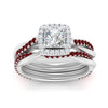 Load image into Gallery viewer, princess-cut-halo-ruby-infinity-bridal-set-in-white-gold-FD9212PRGRUDR-NL-WG-B2.jpg