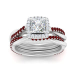 Load image into Gallery viewer, princess-cut-halo-ruby-infinity-bridal-set-in-white-gold-FD9212PRGRUDR-NL-WG-B2.jpg
