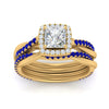 Load image into Gallery viewer, princess-cut-halo-sapphire-infinity-bridal-set-in-yellow-gold-FD9212PRGSABL-NL-YG-B2.jpg