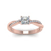 Load image into Gallery viewer, princess-cut-infinity-twist-diamond-engagement-ring-in-rose-gold-FD8253PRRHAND-NL-RG