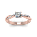 Thumbnail 3 - princess-cut-infinity-twist-diamond-engagement-ring-in-rose-gold-FD8253PRRHAND-NL-RG