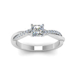 Load image into Gallery viewer, princess-cut-infinity-twist-diamond-engagement-ring-in-white-gold-FD8253PRRHAND-NL-WG
